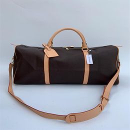 Travel Luggage Bag Graphite PU Leather Handbag Men Travel Bags Mens Travel Totes Bag Mens Duffle Bag 60CM2316