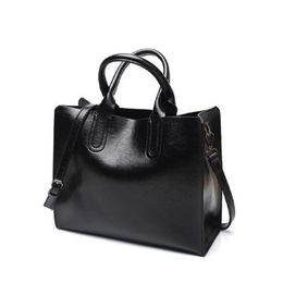 Leather Handbags Big Women Bag High Quality Female Shoulder Bags Office Casual Vintage Crossbody Bag Travel Messenger Bags2261