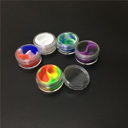 Silicone Dab Container With Acrylic Shield 10 Ml Split Wax Concentrate Oil Storage Container MOQ 1 Piece350J
