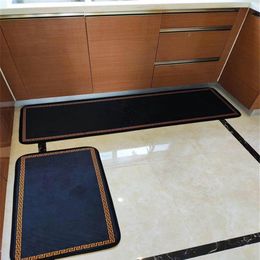 European royal Simple Style Pattern Rug Hallway Doormat Anti-Slip Living Room Carpet Mat Foot no-slip298O