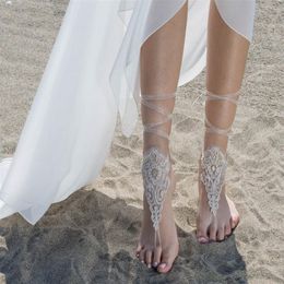 Gorgeous Beach Weddings Shoes Women Lace Appliques Bridal Accessories 2019 Open Toe Bridal Shoe For Summer2246