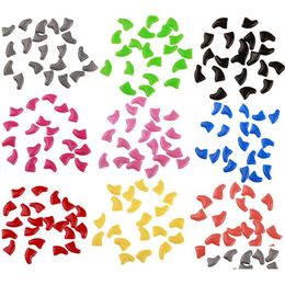 Dog Grooming 20 Pcs/Pack Nail Caps Glitter Colors Pet Soft Claws Er With Glue And Applicators Xb1 Drop Delivery Home Garden Supplies Dhk6L