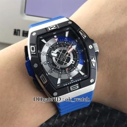 NEW saratoge SKF 46 DV SC DT Miyota Automatic Mens Watch SKAFANDER Blue rubber strap high quality cheap Gents sport watches234M