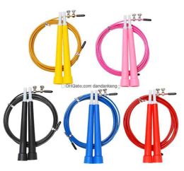 adjustableSteel Wire Skipping Skip Adjustable Jump Rope Crossfit Fitnesss Equimpment Exercise Workout 3 Meters 9 Colors