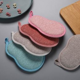 Storage Bags Double Side Dishwashing Sponge Pan Pot Dish Wash Sponges Household Cleaning Tools Kitchen Tableware Washing Brush Accessory