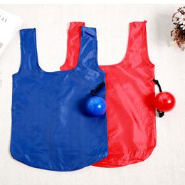 Shopping Bags 2023 Silica Gel Creative Plastic Recyclable Folding Bag Convenient Large Storage Technology Ball
