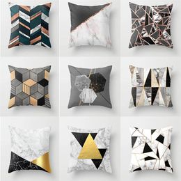 Cushion Decorative Pillow Pattern Modern Simplicity Geometry Printing Cover Sofa Cushion Case Bed Home Decor Car293W