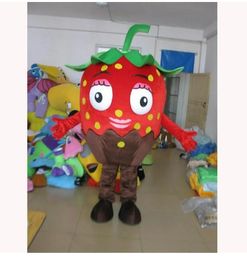 Performance Strawberry Mascot Costumes Halloween Fancy Party Dress Cartoon Character Carnival Xmas Easter Advertising Birthday Party Costume Outfit