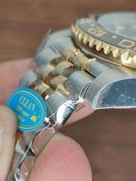 Mais recente atualização 3285 movimento automático CLEAN relógio masculino da mais alta qualidade cerâmica moldura de OURO GMT 126710 relógio de pulso 904L pulseira de aço cristal de safira à prova d'água