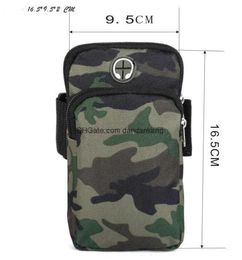 camouflage running phone arm bag waterproof outdoor cycling riding climbing armband cell phones case pouch tactical molle storage packs accessary