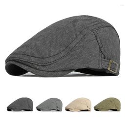 Berets Spring Summer Hats For Women Men British Style Herringbone Caps Sboy Cap Ivy Flat Hat Painter Gorro Hombre Boina