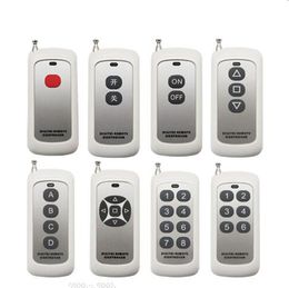 433MHZ RF Remote Control 1 2 3 5 6 8 Key Learning code 1527 EV1527 For Smart Home Gate Garage Door controller Alarm 433 mhz 315MHz Lamps Receiver Systems Button DHL