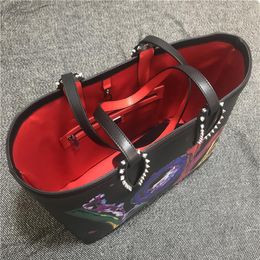 Women cabata bags designer handbags totes bottom composite Shoulder Bag genuine leather purse Shopping bags Big Size 2pic set2843