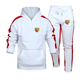 Men's Tracksuits Spring and Autumn Cotton Set Football Sportswear Stripe TopPants Two Piece Running 230721