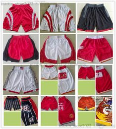 Basketball Shorts Clyde 22 Drexler Hakeem 34 Olajuwon Ming 11 Yao James 13 Harden Jalen 4 Green Jabari 10 Smith Jr. Training Game Sports Pants Men Size S-3XL