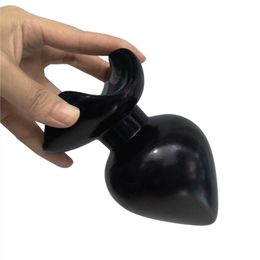 co 18 Huge Anal Plug Spades Soft Sillicone Dildo Butt Massage Stimulator G-Spot Adult Flirting Goods For Couples 2106182531