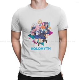 Men's T Shirts Hololive TShirt All Holomyth Classic Basic Polyester Shirt Homme Men Clothes Printing Trendy
