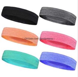 Yoga fitness head sweat band outdoor running cycling sports sweatband unisex men women silicone skidproof hair bands basketball head bands