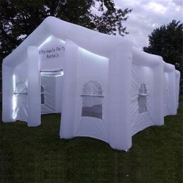 Customization inflatable wedding house vip room Commercial Led glowing giant marquee party tent with Colourful strips257n
