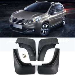 Car Mud Flaps For Peugeot 2008 SUV 2013-2017 2014 2015 2016 Mudflaps Splash Guards Mud Flap Mudguard Fender Front Rear Molded275V