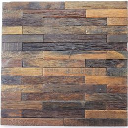 Ancient wood wall tile backsplash NWMT010 natural wooden panel mosaic wall decor mosaic tiles252a