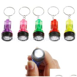 Keychains Lanyards Led Flashlight Keychain Pendant Creative Strong Light Lage Decoration Key Chain Crafts Keyring Drop Delivery Fa Dhv0C