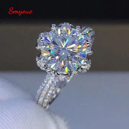 1-5CT Certified Diamond Engagement Ring 18k Women Sterling Silver White Gold Bridal Moissanite Rings Wedding Band Custom Name