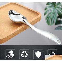 Spoons Wholesale Ice Cream Scoop Easy Grip Handle Heavy Duty Icecream With Non-Slip Kd1 Drop Delivery Home Garden Kitchen Dining Bar Dhsbh