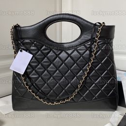 10A Mirror Quality Designers Small Large 31bag Womens Real Leather Tote Bags Luxury Handbag Black Quilted Purse Crossbody Shoulder Chain Strap Shopping Bag Clutch