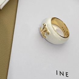 Luxurys designer men's and women's gold band rings couples high quality jewelry personalized simple holiday gifts no box