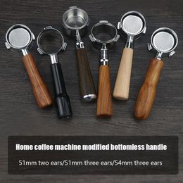 Tools Coffee Bottomless Portafilter 54mm for Breville 51mm for Delonghi Replacement Philtre Basket Coffee Accessories