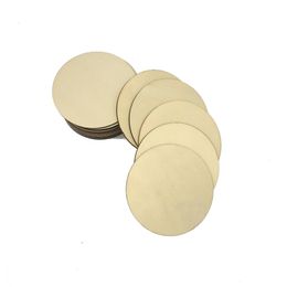 Brushes 100pcs 80mm 3.14inch Big Size Unfinished Wood Circle Round Wood Pieces Blank Round Ornaments Wooden Cutout for Diy Craft Project