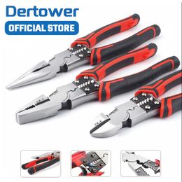 accessories Professional Tools Wire Pliers Set Stripper Crimper Cutter Needle Nose Nipper Wire Stripping Crimping Multifunction Hand Tools