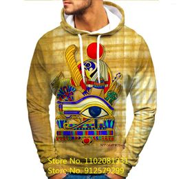 Men's Hoodies Fashion Autumn Egyptian Culture 3D Printed Mens Sweatshirt Unisex Pullover Casual Jacket