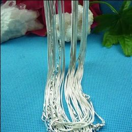 whole 925 silver chains necklace snake chain necklaces 2mm 16 -24 10pcs lot186R