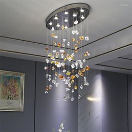 Ceiling Lights Modern Luxury Glass Stone Art Living Room El Lobby Villa Restaurant Lighting Corridor Decorative Lamps