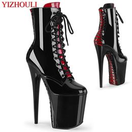 accessories 8 Inches. Sexy Ankle Boots, Crossstrap Soles, 20cm Heels for Model Clubs, Pole Dancing Shoes