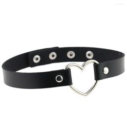 Choker ZIMNO Punk Gothic Belt Necklaces For Women Leather Collar Studded Rivet Goth Sexy Girl Necklace Chocker Jewelry