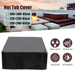 Universal Tub Dust Cover Cap Waterproof Jacuzzi UV Proof All-Weather Spa Cover Cap Protector spring Snow Rain Dust Covers2417