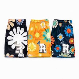 Designer Short Fashion Casual Clothing American Rain Summer Flower Beachwear Loose Quick Drying Men's and Women's Sports Casual Pants Running Mesh Shorts