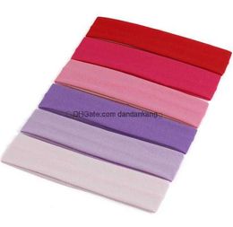 New Candy Colours Sports Headband Yoga Run Elastic Cotton Absorb sweat head band fitness gym sports cycling pilates hair bands accessaries