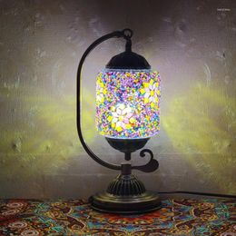 Table Lamps Moroccan Mosaic Lamp Bedroom Bedside Living Room Decoration Lighting Cafe Turkey Desk For Deco