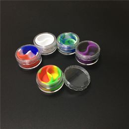 Silicone Dab Container With Acrylic Shield 10 Ml Split Wax Concentrate Oil Storage Container MOQ 1 Piece2681
