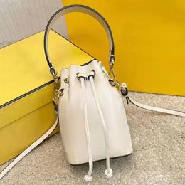 10a Embossed Genuine Leather bucket bags Womens Tresor Drawstring designer shoulder weave bag Mens classic Luxury white purse weekend totes handbag crossBody bag