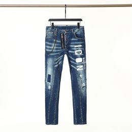 Men's long jeans Stretch slim Hip Hop style high quality jeans d11