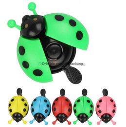 Hot Lovely Kid Beetle Ladybug Ring bicycle handbar Bell For riding Cycling Bicycle Bike Ride Horn Alarm bike trumpet horn wholesale