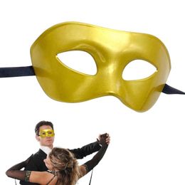 Maskquerade Face Cover Halloween Retro Men Half Face Shield Portable Face Cover For Holiday Costumes Carnival Party