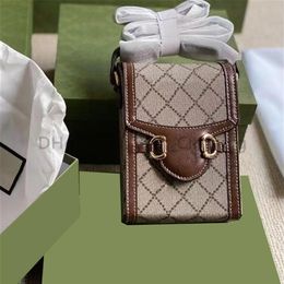 1955SS shoulder phone bag handbag old flower classic cross body women with stripes lock letter Genuine Leather flap fashion Coin P301g