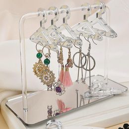 Jewellery Pouches Hangers Clear Acrylic Display Rack Earrings Hanging Clothes Stand Storage Shopwindow Manager Racks