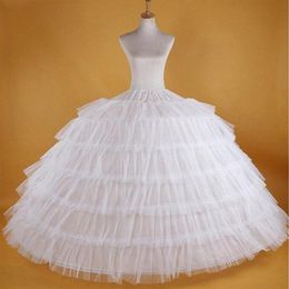 Big White Petticoats Super Puffy Ball Gown Slip Underskirt For Adult Wedding Formal Dress Brand New Large 7 Hoops Long Skirt Dress206F